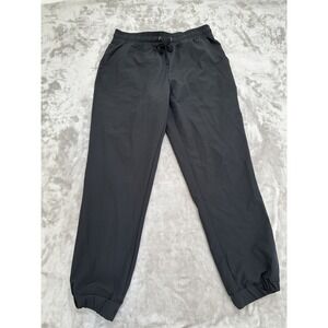 Mondetta Outdoor Joggers Men's Size Medium Black Cinch Ankle Pockets Stretch EUC